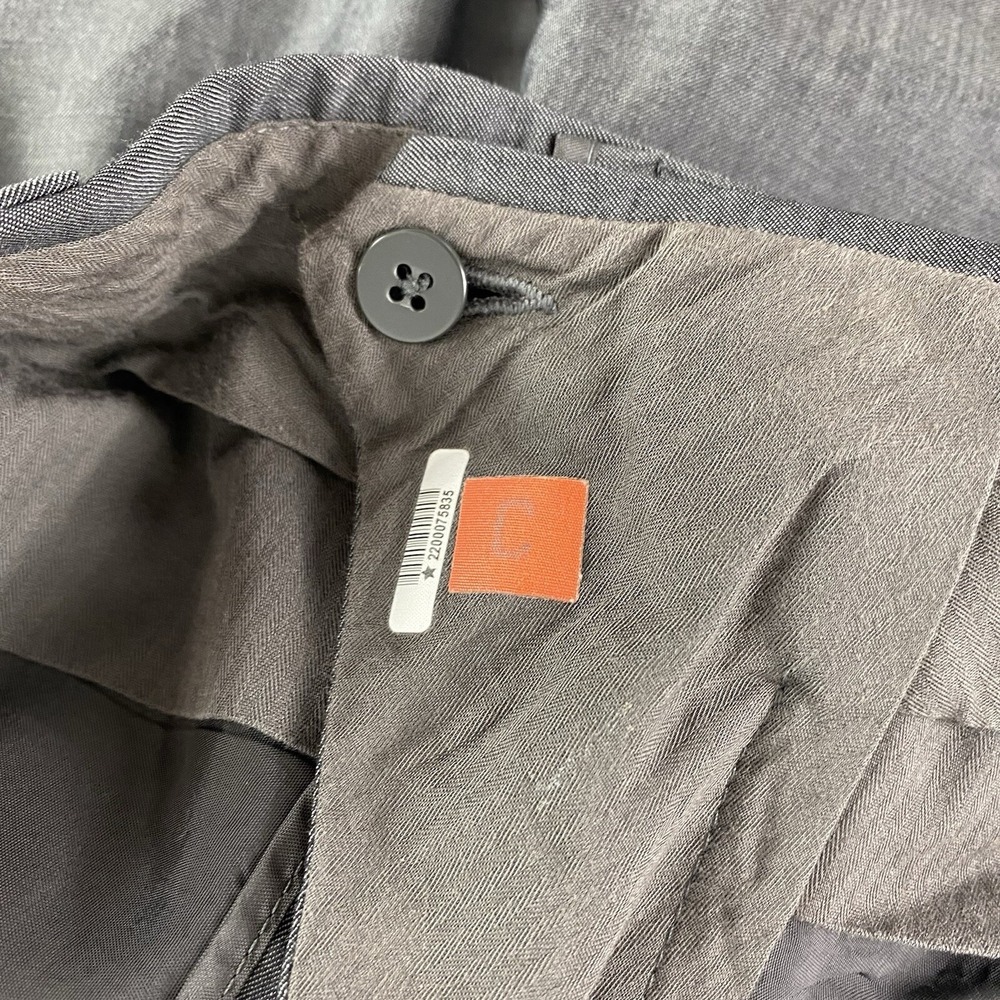 Ermenegildo Zegna Dress Pants 48x30 Mila Dark Grey Wool Silk 5-Pocket 7-68R - Picture 10 of 11